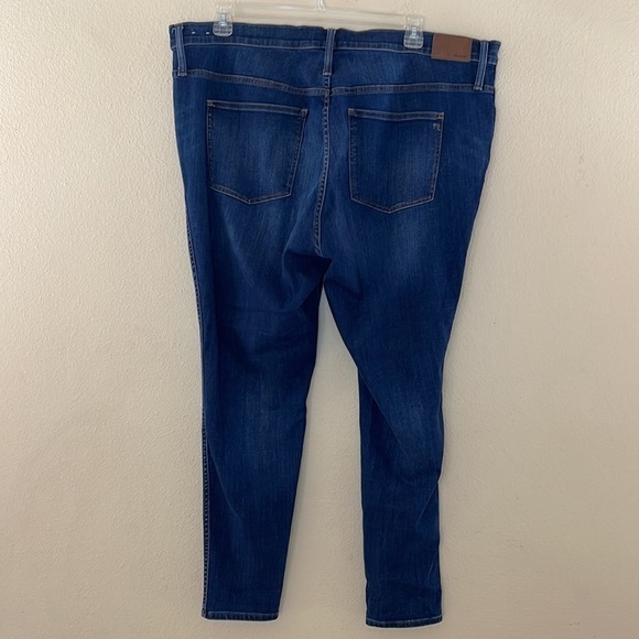 Madewell 10’ High Rise Skinny Stretch Blue Jeans Plus Size 36 - Picture 4 of 8